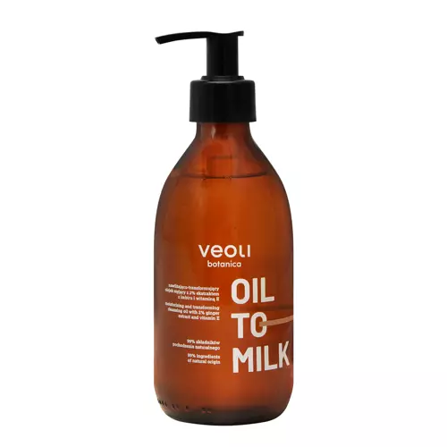 Veoli Botanica - Oil To Milk - Drėkinamasis-Transformuojantis Valomasis Aliejus - 290ml