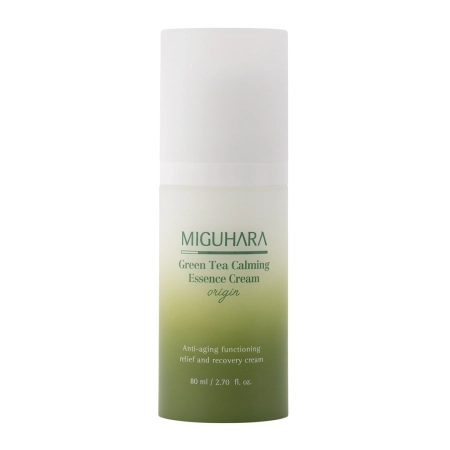 Miguhara - Green Tea Calming Essence Cream Origin - Raminantis Kremas su Žaliaja Arbata - 80ml