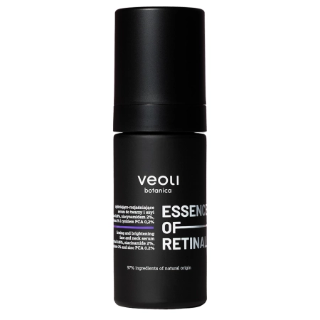 Veoli Botanica - Essence of Retinal - Stangrinamasis ir Šviesinantis Veido ir Kaklo Serumas su Retinaliu 0,06% - 30ml