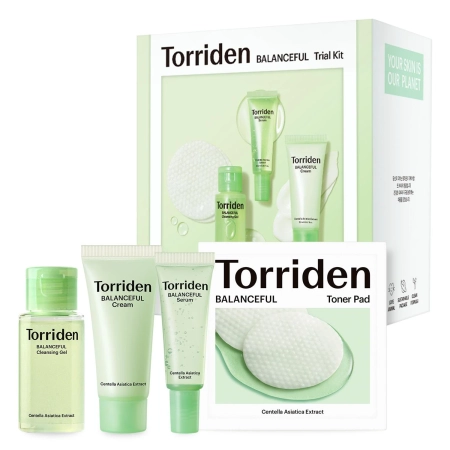 Torriden - Balanceful Trial Kit - Balansuojančių Veido Priežiūros Priemonių Rinkinys - 30ml+10ml+20ml+6vnt