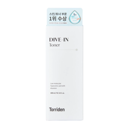 Torriden - Dive-In - Low Molecule Hyaluronic Acid Toner - Raminamasis Ir Drėkinamasis Tonikas Su Hialurono Rūgštimi Ir Pantenoliu - 300ml