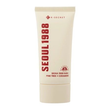 K-SECRET - SEOUL 1988 Sun : Pine Tree + Ceramide 50+ PA++++ - Drėkinamasis Veido Kremas su Filtru - 50ml