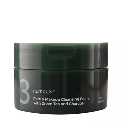 Numbuzin - Pore&Makeup Cleansing Balm With Green Tea And Charcoal – Valomasis Veidos Balzamas – 85 g