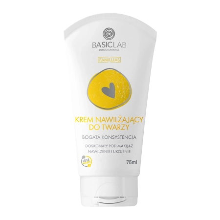 BasicLab - Famillias - Drėkinamasis Veido Kremas su Sodria Tekstūra - 75ml