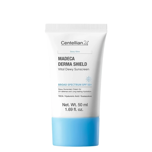 Centellian24 - Madeca Derma Shield Safe Moisture Sun Cream - Drėkinamasis Veido Kremas su SPF 50+ PA++++ - 50ml