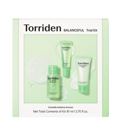 Torriden - Balanceful Trial Kit - Balansuojančių Veido Priežiūros Priemonių Rinkinys - 30ml+10ml+20ml+6vnt