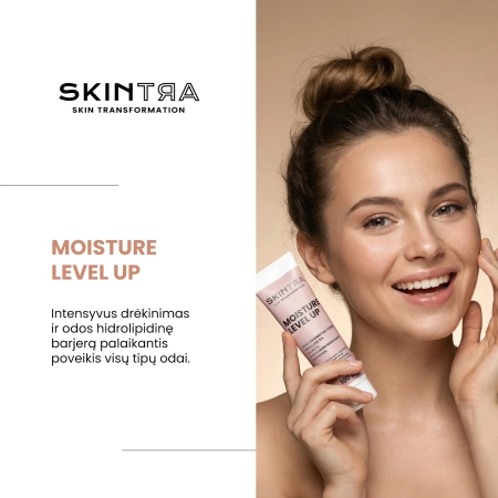 SkinTra - Moisture Level Up - Drėkinamoji ir Maitinamoji Veido ir Paakių Kaukė - 100 ml