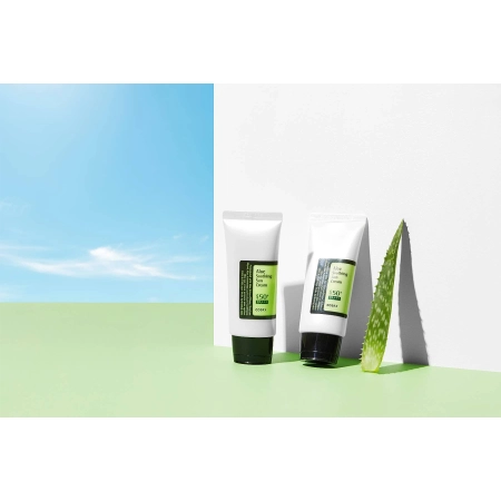 COSRX - Aloe Soothing Sun Cream SPF50+/PA+++ - Drėkinamasis Kremas su Apsauginiais Filtrais nuo Saulės - 50ml