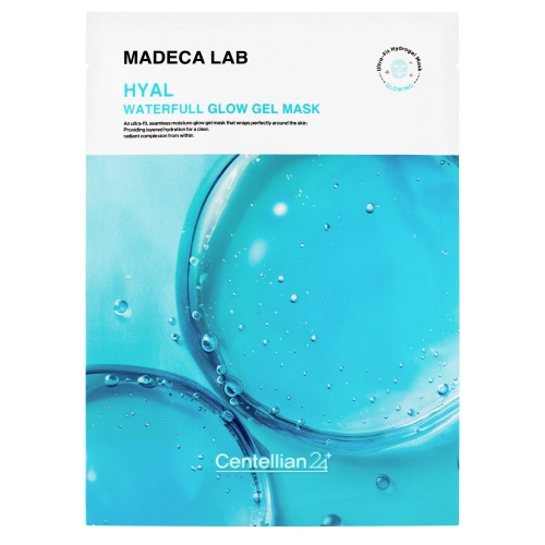 Centellian24 - Hyal Waterfull Glow Gel Mask - Drėkinančių Veido Gelinių Kaukų Rinkinys - 5x22ml