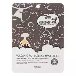 Esfolio - Pure Skin Volcanic Ash Essence Mask Sheet - Lakštinė Kaukė Poroms Valyti - 25ml