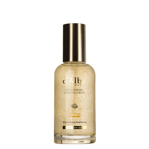 d'Alba - Vita Toning Capsule Serum - Drėkinamasis ir Šviesinantis Veido Serumas - 100ml