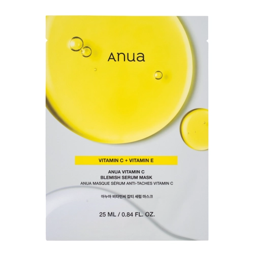 Anua - Green Lemon Vita C Blemish Serum Mask – Skaistinamoji Lakštinė Veido Kaukė – 1 vnt. / 25 ml