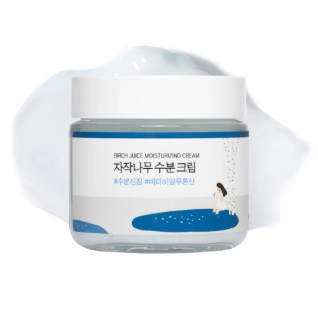 Round Lab - Birch Juice Moisturizing Cream - Drėkinamasis Kremas su Beržų Sultimis - 80ml