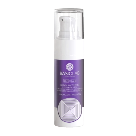 BasicLab - Redukcija i Stimuliacija - Koreguojantis Serumas su 0,15% Retinaliu, 2% Augimo Faktorių Kompleksu, Fitosfingozinu ir Karnozinu 2.0 - 30 ml