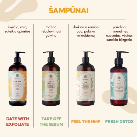 HairTry - Date With Exfoliate - Enziminis Šampūnas - 250ml