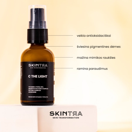SkinTra - C The Light - Serumas su Vitaminu C Tetra 10% - 30ml