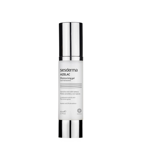 Sesderma - Azelac - Moisturizing Gel - Drėkinamasis ir Šviesinamasis Veido Gelis su Azelaino Rūgštimi - 50ml
