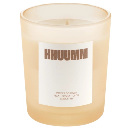 HHUUMM - Sojų Vaško Žvakė - Figa, Pušis, Kedras, Gintaras - 70g