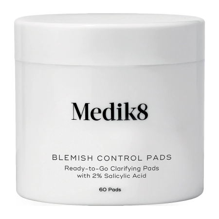 Medik8 - Blemish Control Pads - Ready-to-Go Clarifying Pads - Bekvapiai Šveičiamieji Padeliai Probleminei Odai - 60vnt.