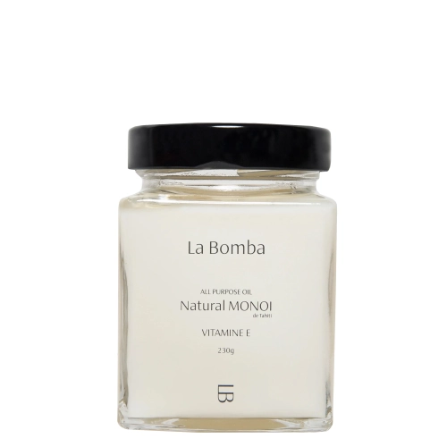 La Bomba - Natural Monoi Vitaminas E - Kūno ir Plaukų Aliejus su Vitaminu E - Natural Monoi - 230g