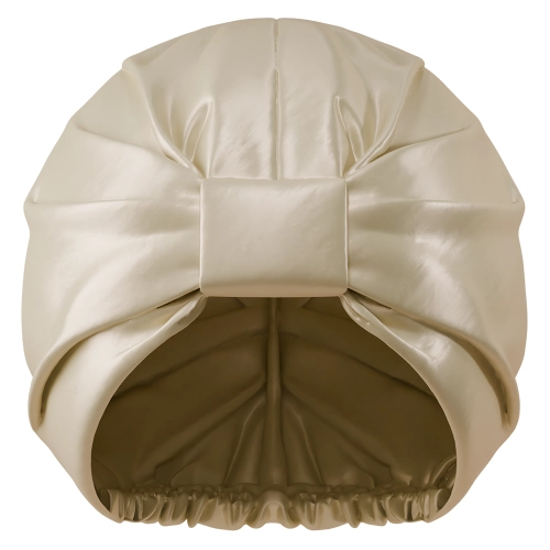 Glov - Anti-Frizz Satin Hair Bonnet - Satininė Plaukų Kepuraitė - Champagne - 1vnt