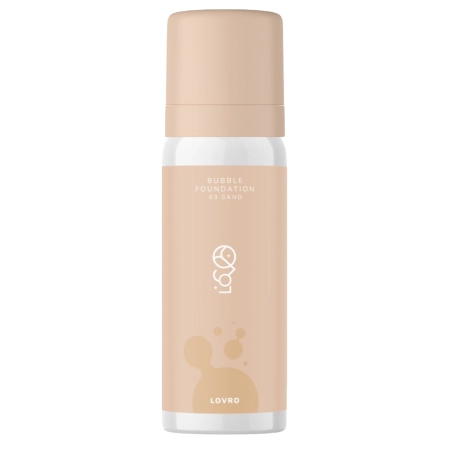 LOVRO - Bubble Foundation - Makiažo Pagrindas su Lengva Švytėjimo Suteikiančia Formule - 03 Sand - 50ml