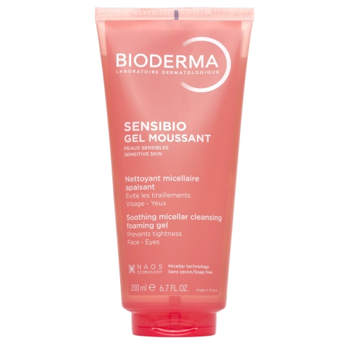 Bioderma - Sensibio Gel Moussant - Švelnus Micelinis Gelis su Drėkinamuoju Poveikiu - 200ml