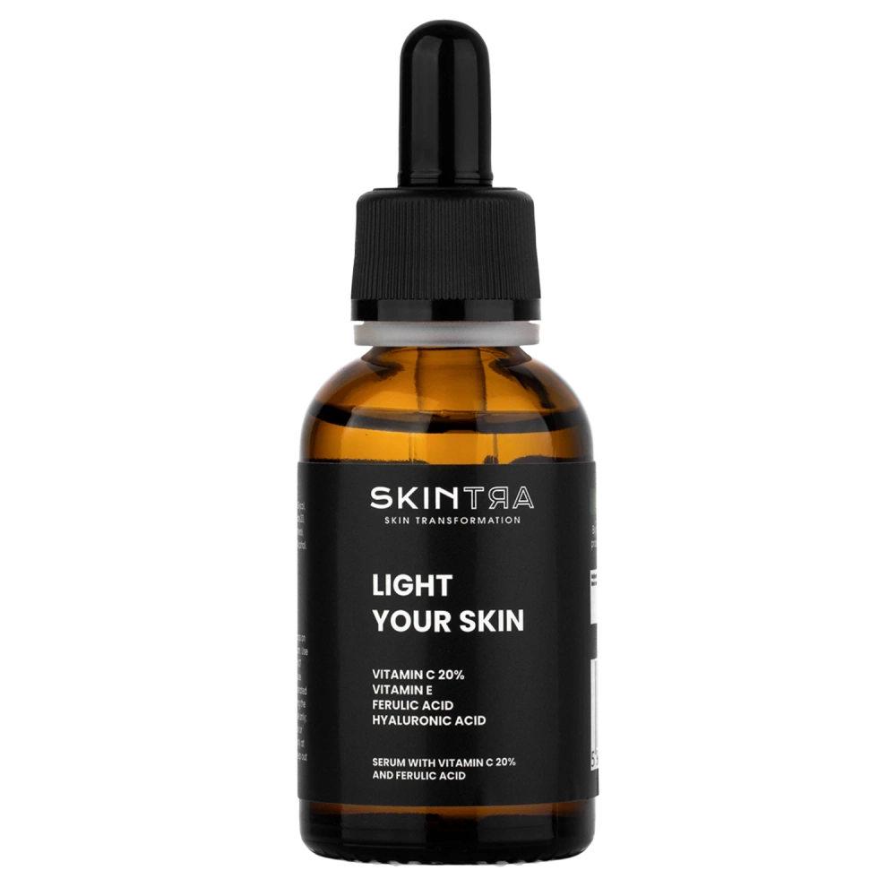 SkinTra - Light Your Skin - Serumas su Vitaminu C 20% ir Ferulo Rūgštimi - 30ml
