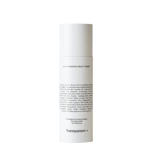Transparent Lab - C4 Hydrating Milky Toner - Tonikas Stiprinantis Odos Hidrolipidinį Barjerą - 130ml