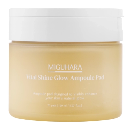 Miguhara - Vital Shine Glow Ampoule Pad - Šviesinančios Veido Pagalvėlės - 70vnt/150ml