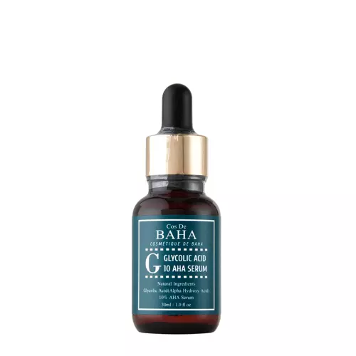 Cos De BAHA - G Glycolic Acid 10 AHA Serum - Šveičia Veido Serumas su Glikolio Rūgštimi - 30ml