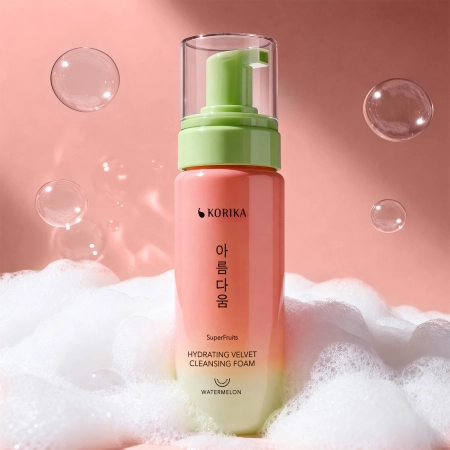 KORIKA - SuperFruits Hydrating Velvet Cleansing Foam - Drėkinamosios Veido Prausimosi Putos - 150ml