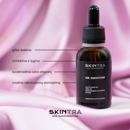 SkinTra - Mr. Smoother - Serumas su Pieno Rūgštimi 10% - 30ml