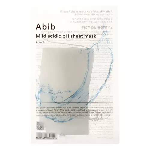 Abib - Mild Acidic pH Sheet Mask Aqua Fit - Švelni Lakštinė Kaukė - 30ml