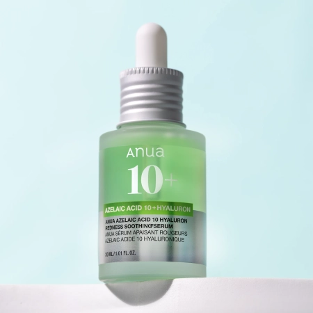 Anua - Azelaic Acid 10 Hyaluron Redness Soothing Serum - Serumas su Azelaino Rūgštimi ir Hialuronu - 30ml