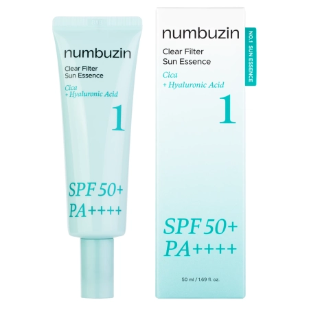 Numbuzin - No.1 Clear Filter Sun Essence SPF50+ PA++++ - Skaistinamoji Esencija su Apsauga nuo Saulės - 50ml