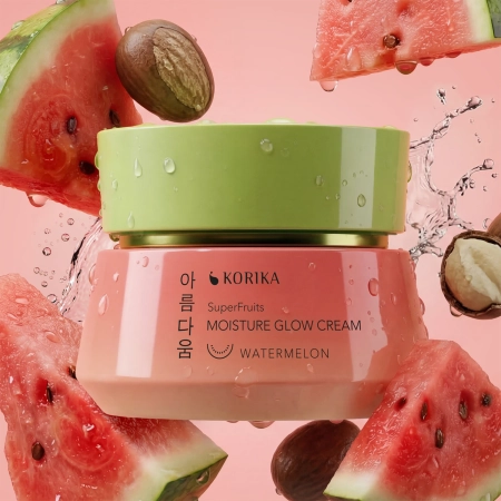 KORIKA - Superfruits Moisture Glow Cream - Drėkinamasis ir Švytėjimo Suteikiantis Veido Kremas - 50ml