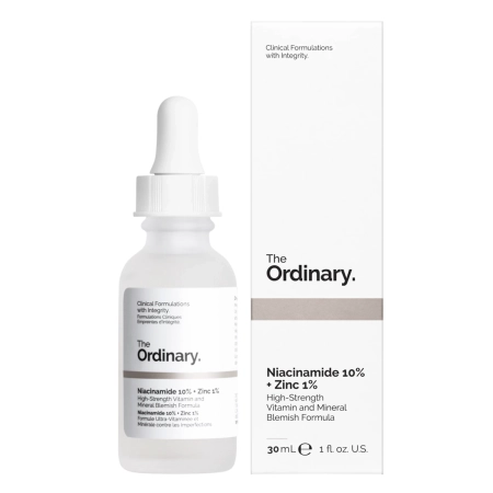 The Ordinary - Niacinamide 10% + Zinc 1% – Serumas su Vitaminu B3 ir Cinku – 30 ml
