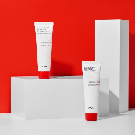 COSRX - AC Collection Lightweight Soothing Moisturizer - Lengvas Drėkinamasis Kremas Į Aknę Linkusiai Odai - 80ml