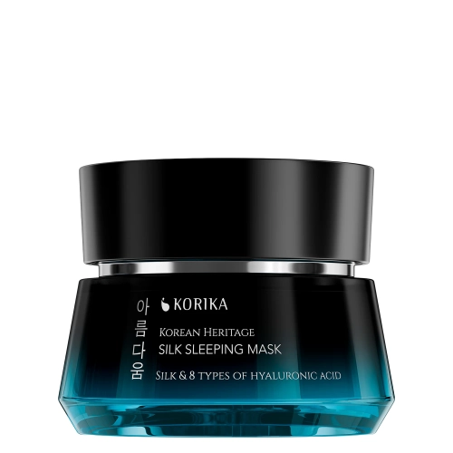 KORIKA - Korean Heritage Silk & 8 Types of Hyaluronic Acid Silk Sleeping Mask - Drėkinamoji Naktinė Veido Kaukė - 50ml