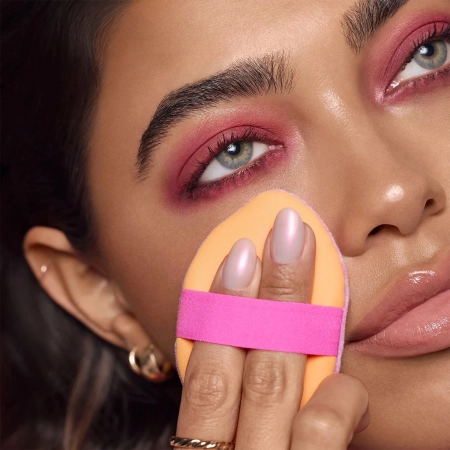 Real Techniques - Miracle Powder Puff - Dvipusė Kempinė Makiažo Pagrindui ir Pudrai - 1vnt.