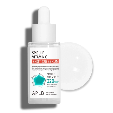 APLB - Spicule Vitamin C Shot 220 Serum - Mikroadatinis Serumas su Vitaminu C - 40ml