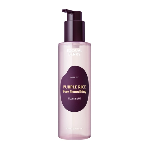 EQQUALBERRY - Purple Rice Pore Smoothing Cleansing Oil - Makiažo Šalinimo Aliejukas - 200ml
