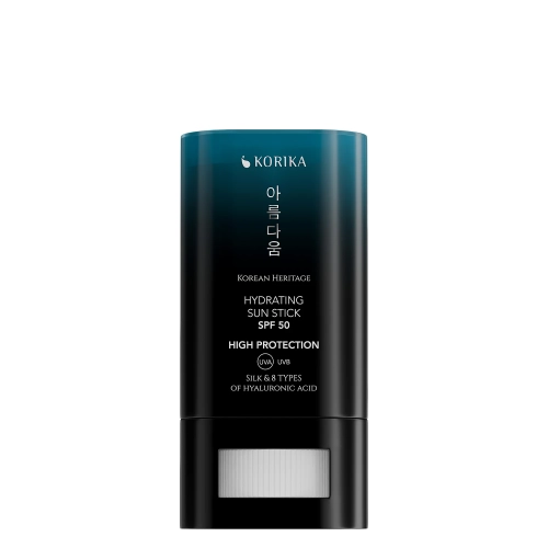 KORIKA - Korean Heritage Silk & 8 Types of Hyaluronic Acid Hydrating Sun Stick SPF 50 - Drėkinantis Veido Apsauginis Kremas nuo Saulės Stifte - 20g
