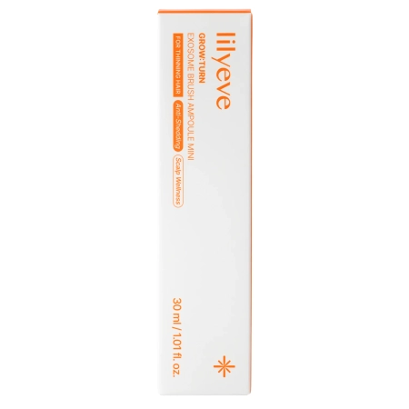 lilyeve - Grow:Turn Exosome Brush Ampoule - Stiprinamoji Ampulė Plaukams ir Galvos Odai - Mini - 30ml