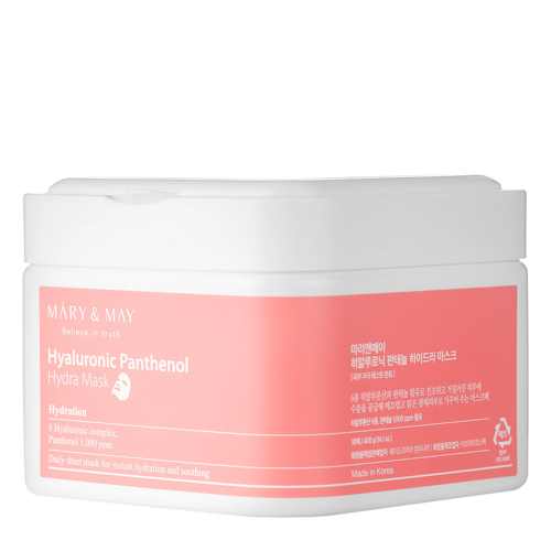 Mary&May - Hyaluronic Panthenol Hydra Mask - Drėkinamųjų Veido Kaukų Rinkinys - 30vnt.