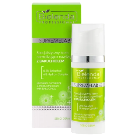 Bielenda Professional - Supremelab - Sebio Derm - Specializuotas Normalizuojantis ir Drėkinantis Kremas su Bakučioliu - 50ml