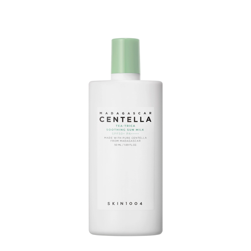 SKIN1004 - Madagascar Centella Tea-Trica Soothing Sun Milk SPF50+ PA++++ – Lengvas Apsauginis Kremas nuo Saulės  – 50 ml