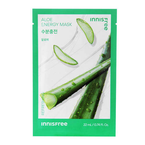 Innisfree - Squeeze Energy Mask - Aloe - Refreshing - Gaivinamoji Lakštinė Kaukė - 22ml