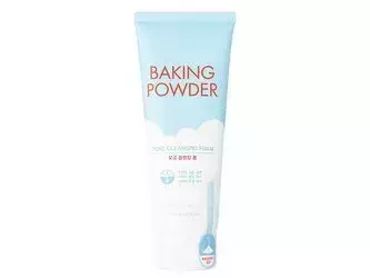 Etude House - Baking Powder Pore Cleansing Foam - Giliai Valančios Veido Prausimosi Putos su Soda ir Trigubu Poveikiu - 160ml